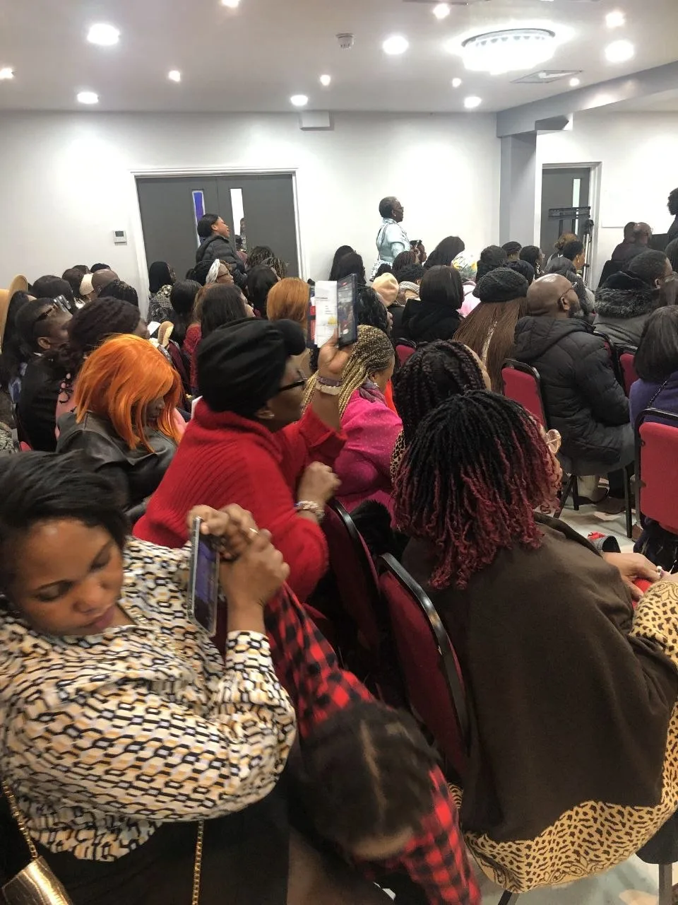 Delegates at a conference meeting in the P2 Centre hall, Erith
